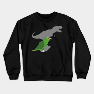 t-rex red lored amazon parrot Crewneck Sweatshirt